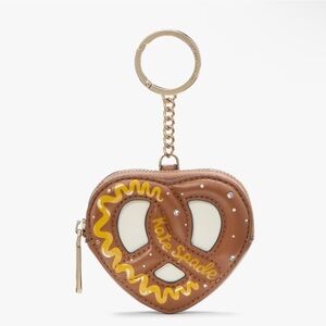 KATE SPADE PRETZEL COIN CASE KEYCHAIN